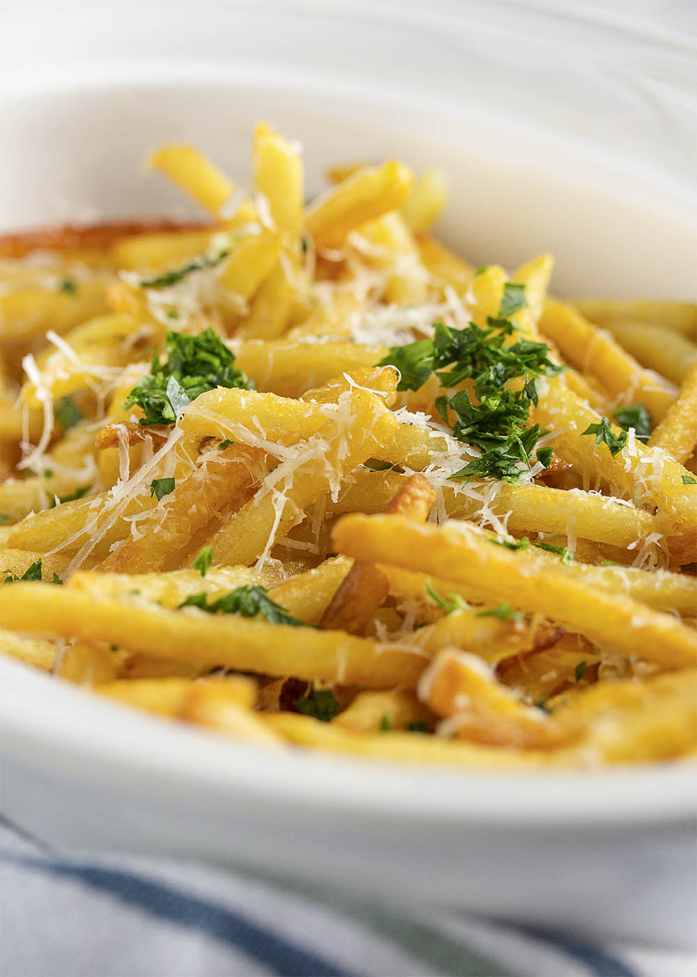 Image of Skinny Fries with Parmesan, Herbs and Truffle Oil